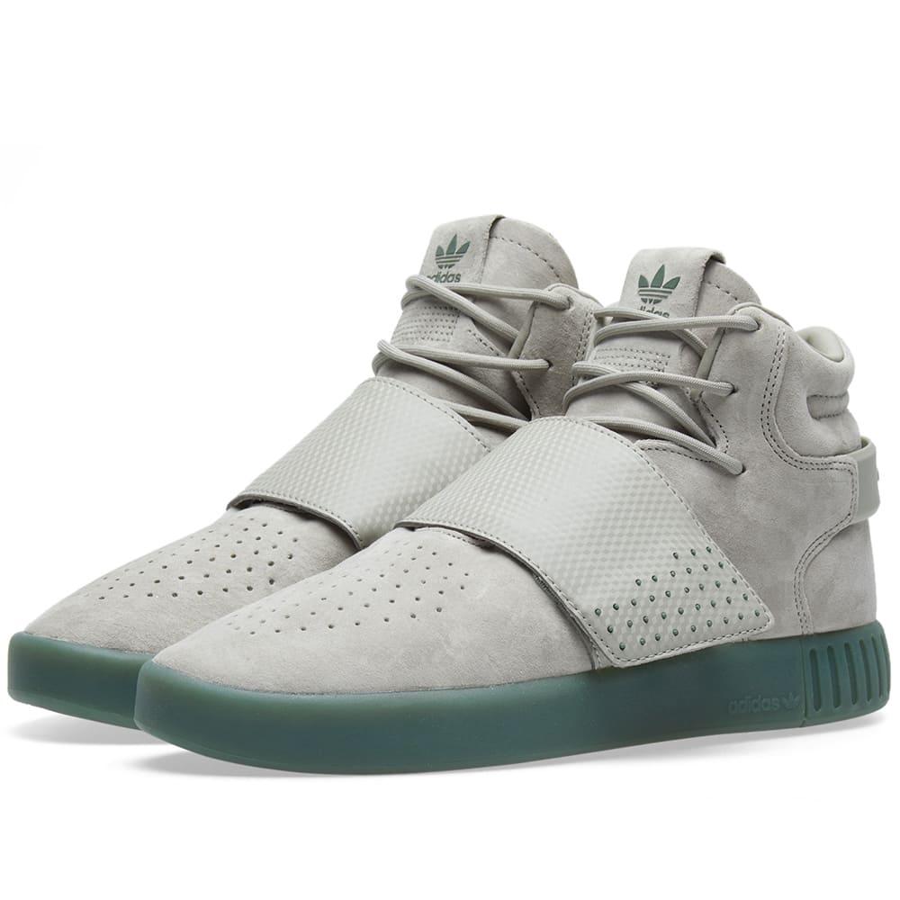 adidas tubular invader strap grey
