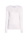 Another Tomorrow Cotton Long-sleeve T-shirt In White