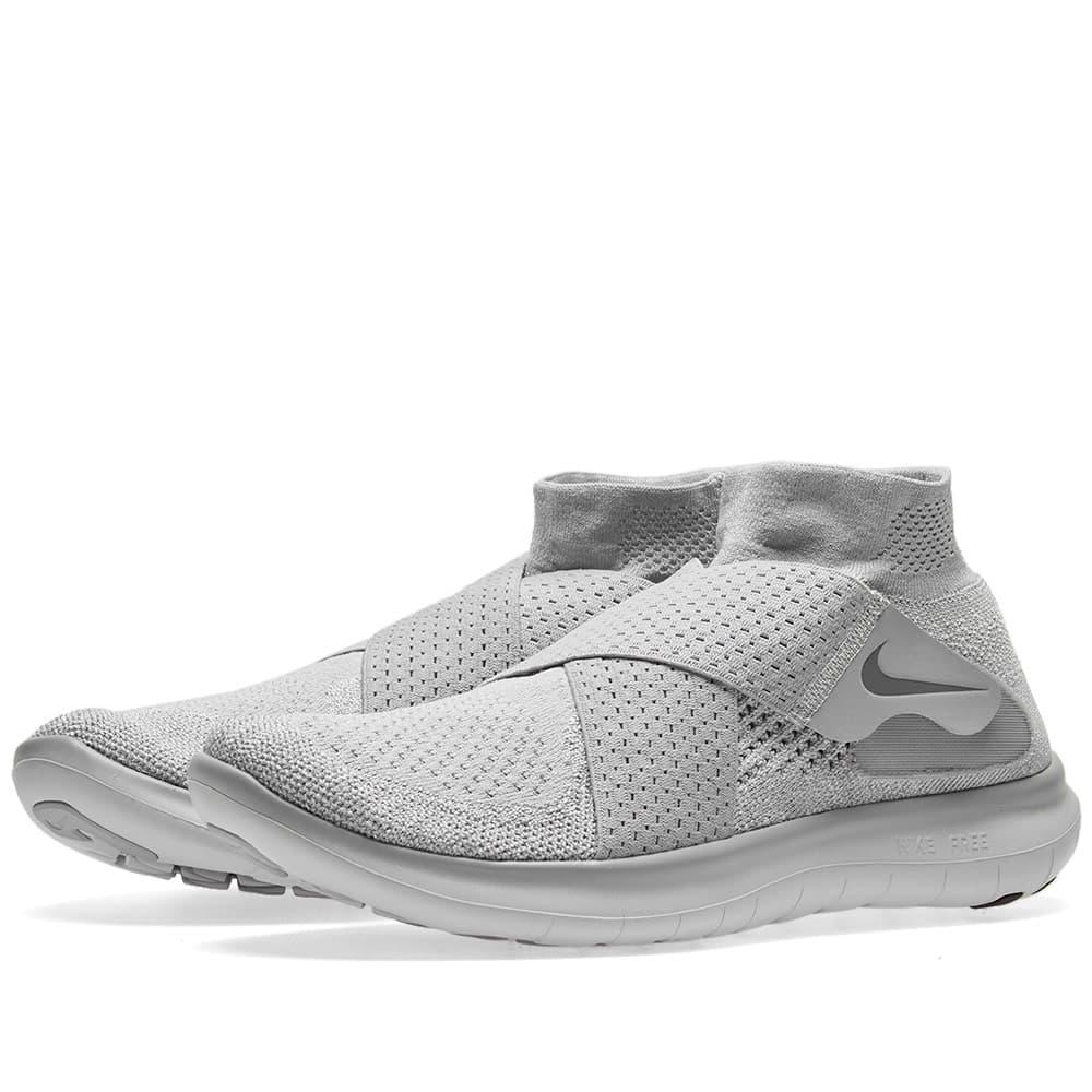 Nike Free Rn Motion Flyknit 2017 In Grey Modesens