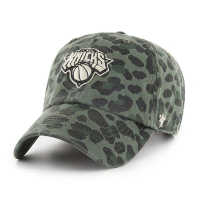 47 ' Green New York Knicks Bagheera Clean Up Adjustable Hat