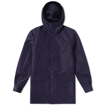 Paul Smith Double Bonded Parka In Blue