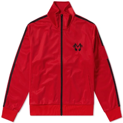 Midnight Studios Music Note Track Jacket In Red