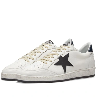 Golden Goose Deluxe Brand Ballstar Signature Sneaker In White