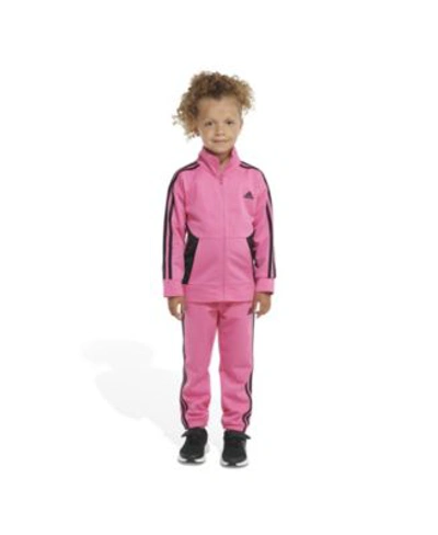 Adidas Originals Adidas Baby Girls Tricot Track Jacket And Joggers, 2 Piece  Set In Black With Silver-tone | ModeSens