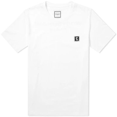Wooyoungmi Oversize Reverse Logo Tee In White