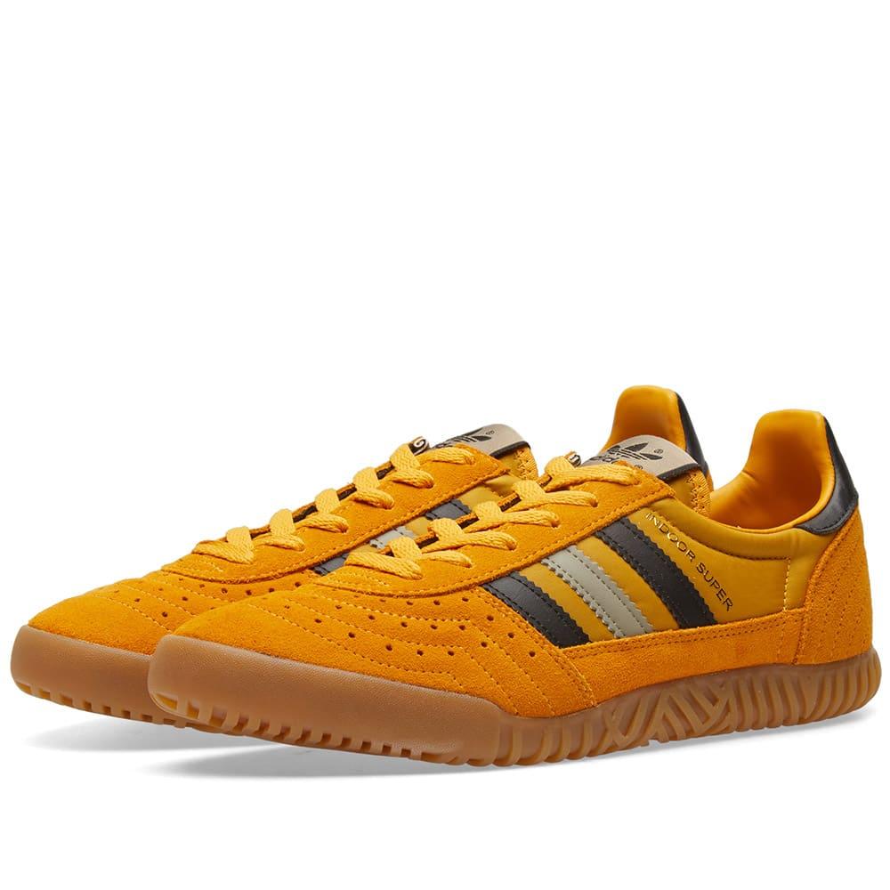 adidas indoor super white and yellow