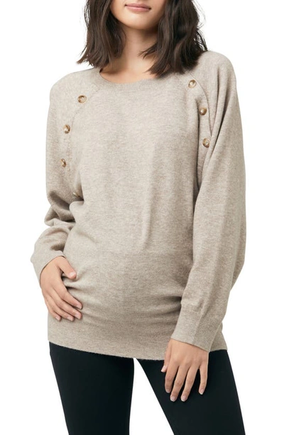 Ripe Maternity Maternity Megan Nursing Knit Latte