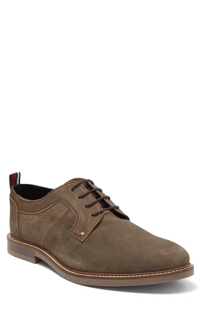 Ben Sherman Brent Ox Edgy Plain Toe Derby In 2bws / Brown Suede