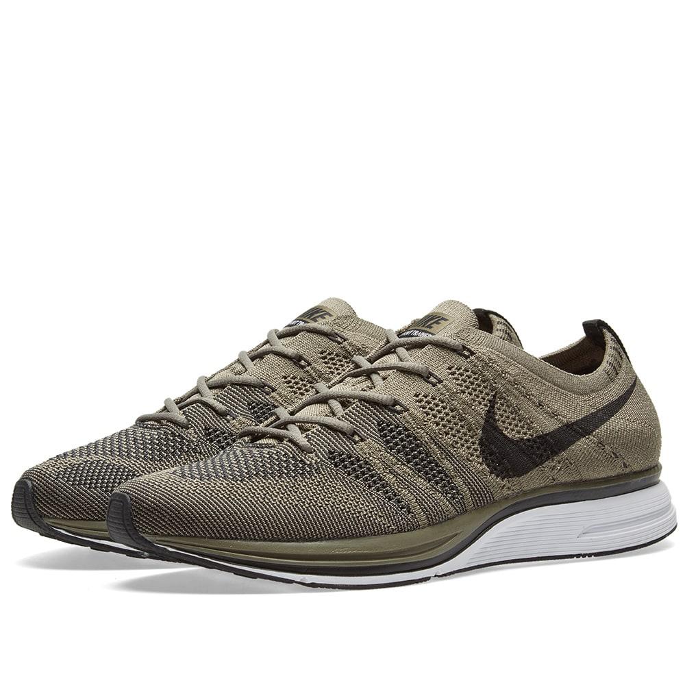 green flyknit trainer
