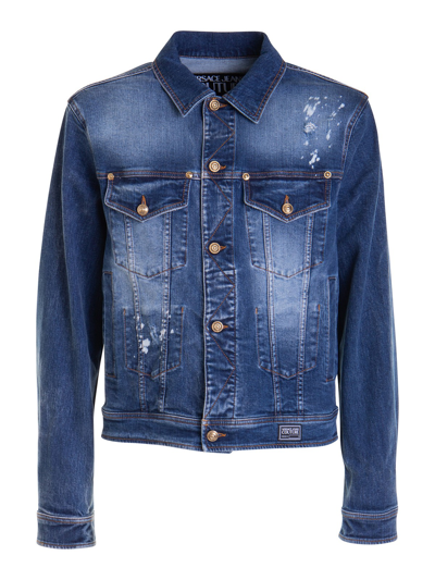 Versace Jeans Couture Blue Piece Number Denim Jacket