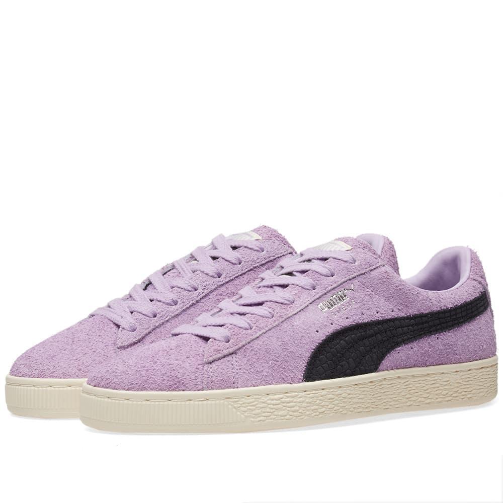 puma suede diamond purple