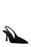Anne Klein Indianna Slingback Pump In Black Micro