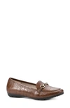 Cliffs By White Mountain Glowing Bit Loafer In Brown/ Croco/ Print