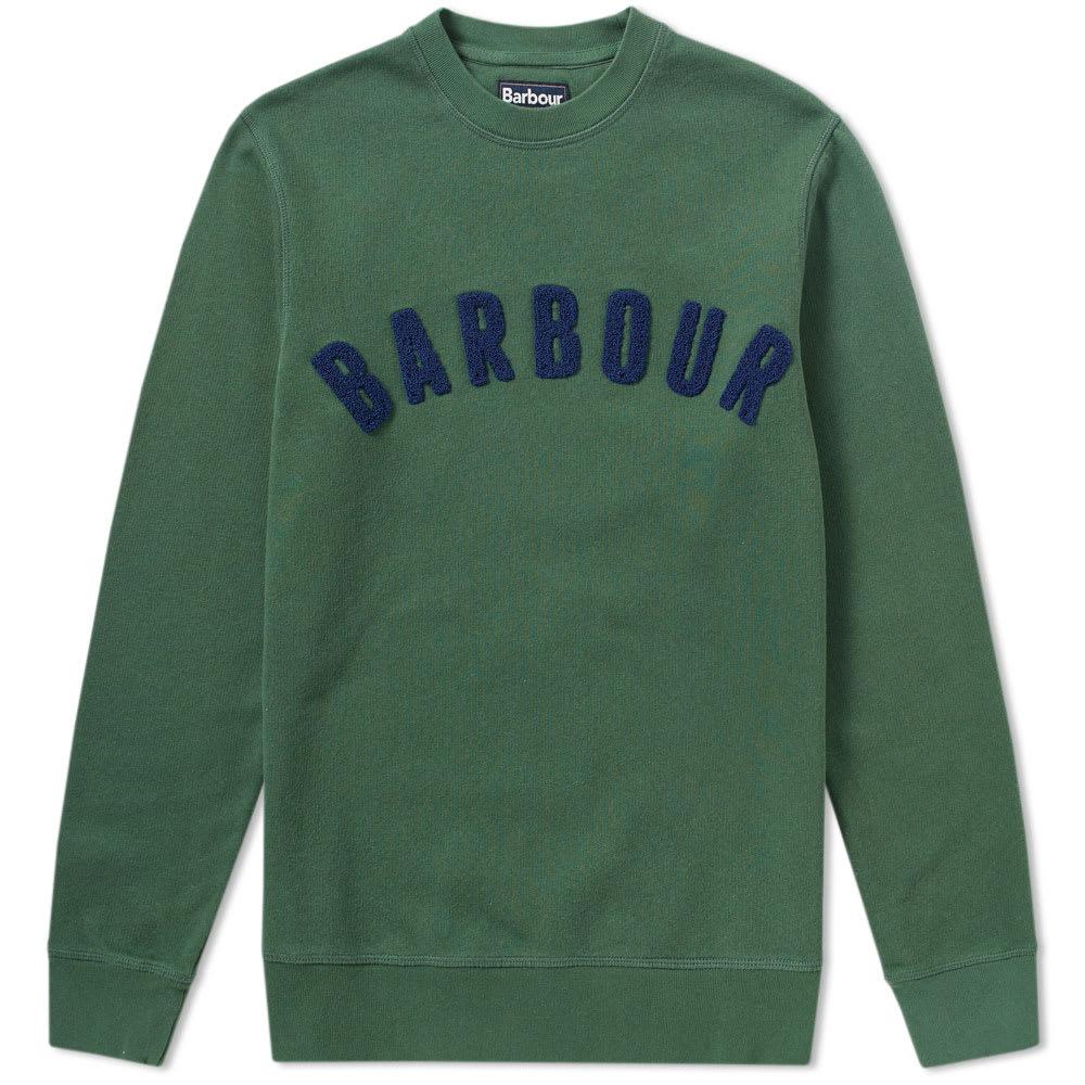 Barbour Prep Logo Crew Sweat In Green | ModeSens