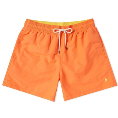 Polo Ralph Lauren Classic Traveller Swim Short In Orange