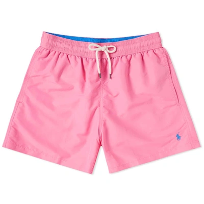 Polo Ralph Lauren Classic Traveller Swim Short In Pink