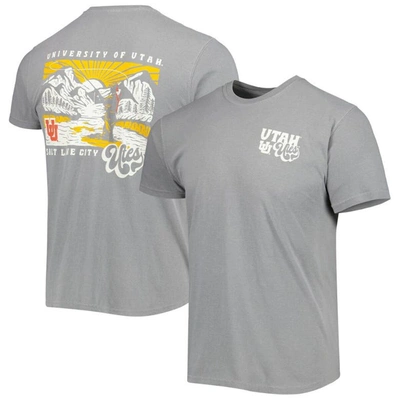 Image One Gray Utah Utes Hyperlocal T-shirt