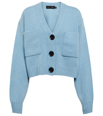 Proenza Schouler Cashmere Button-front Cardigan In Light Blue