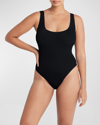 Bond-eye Swim Madison Adjustable One-piece Swimsuit In Black