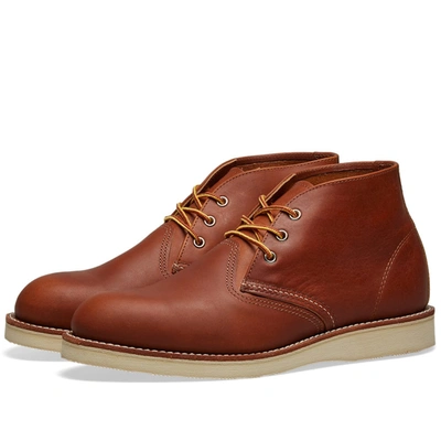 Ray Ban Red Wing 3140 Heritage Work Chukka In Brown