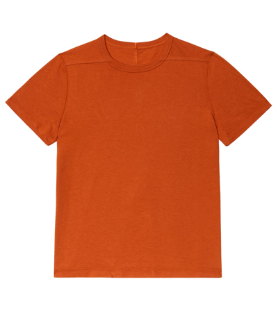 Rick Owens Cotton Jersey T-shirt In Orange