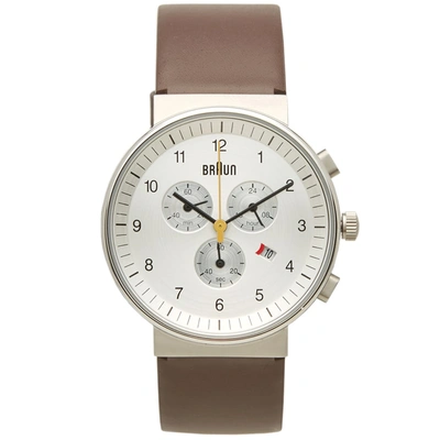 Braun Bn0035 Chronograph Watch In Brown