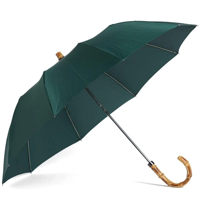 London Undercover Whangee Telescopic Umbrella In Green