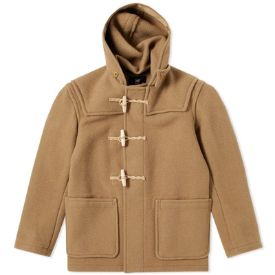 Gloverall Mid Length Monty Duffle Coat In Neutrals