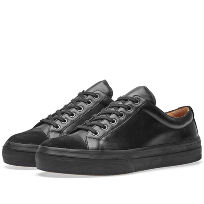Dries Van Noten Leather & Suede Sneaker In Black
