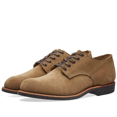 Red Wing 8043 Heritage Work Merchant Oxford In Green