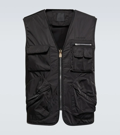 Givenchy Multi-pockets Nylon Vest In Black