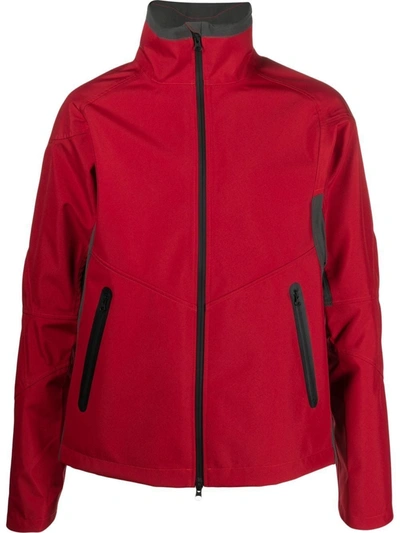 Gr10k Scheleton Zip-fastening Jacket In Red
