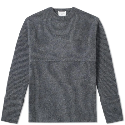 Wooyoungmi Textured Crew Knit In Grey