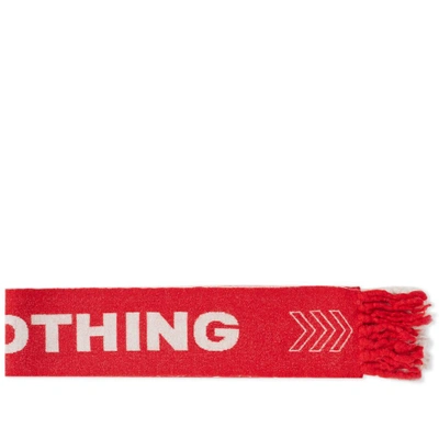 Lanvin Nothing Football Scarf In Red
