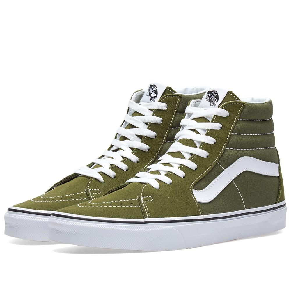 vans old skool high green