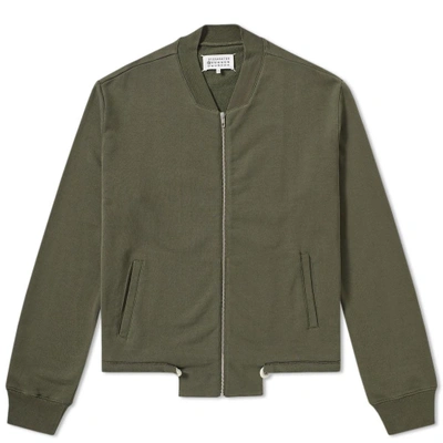 Maison Margiela 14 Pull Cord Zip Bomber In Green