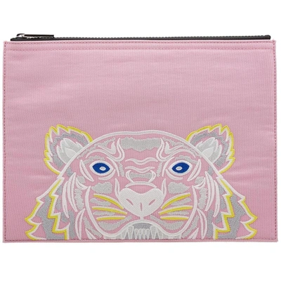 Kenzo Tiger Pouch In Pink