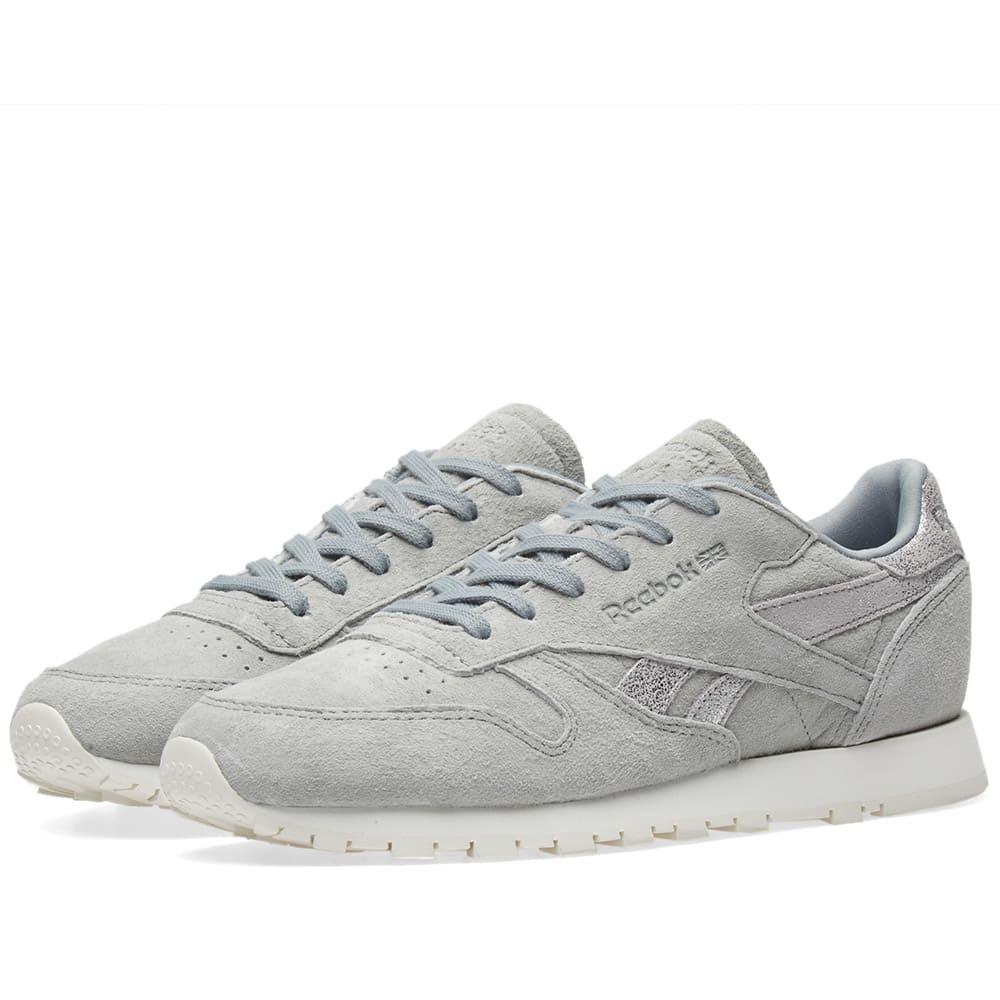 reebok classic leather shimmer grey