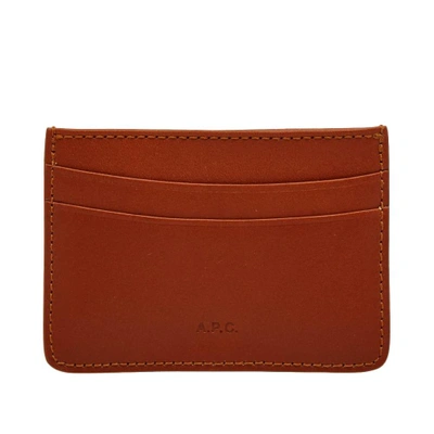 Apc A.p.c. André Card Holder In Brown