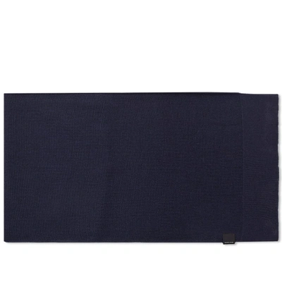 Canada Goose Waffle Scarf In Blue