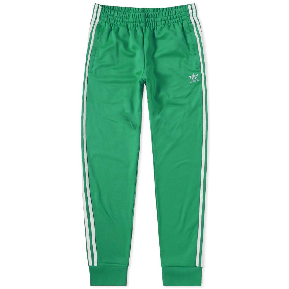 adidas lime green e stripe track pants