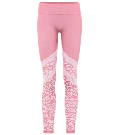 Varley Emerson Jacquard Leggings In Pink