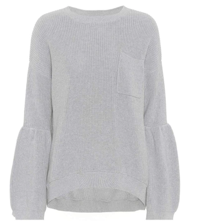 Brunello Cucinelli Cotton Sweater In Grey