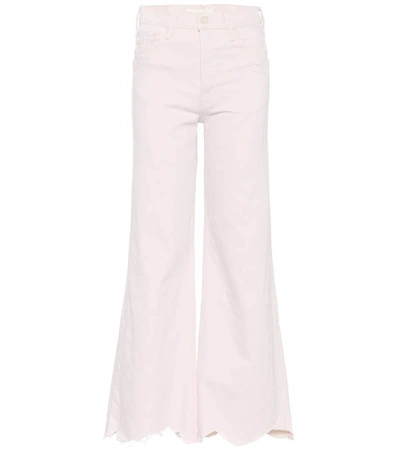 Mother Tomcat Flared Jeans In White