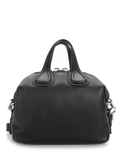 Givenchy Nightingale Small Leather Bag In Black
