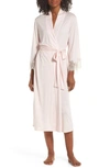Natori Luxe Shangri-la Knit Robe In Blush Pink/cocoon