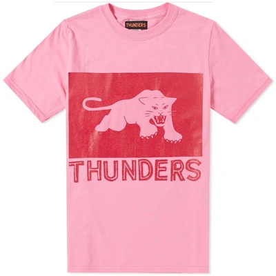 Thunders Panther Tee In Pink