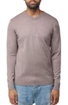 X-ray V-neck Rib Knit Sweater In Concrete