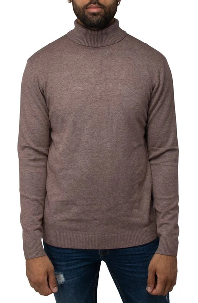 X-ray Turtleneck Pullover Sweater In Concrete