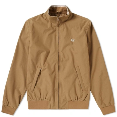 Fred Perry Brentham Jacket In Brown